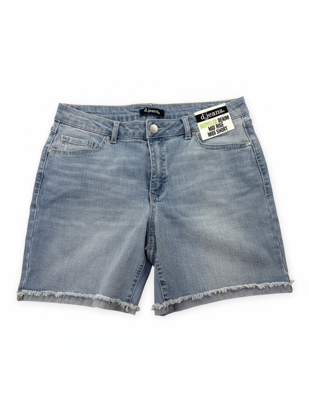 D Jeans Size 10 32” Waist Mid Rise Midi Jean Shorts